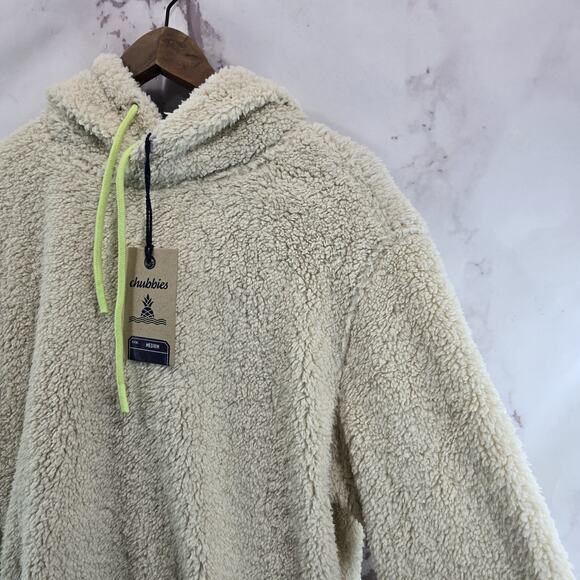 Chubbies Hoodie Mens Medium High Pile Pullover Sweatshirt Teddy Sherpa Snow Day - Picture 10 of 10